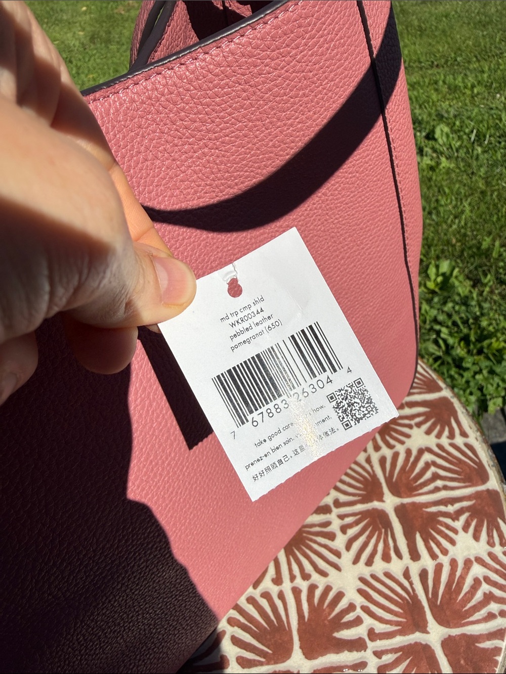 NWT Kate Spade “Leila” medium triple compartment satchel bag - pomegranate - Picture 5 of 5